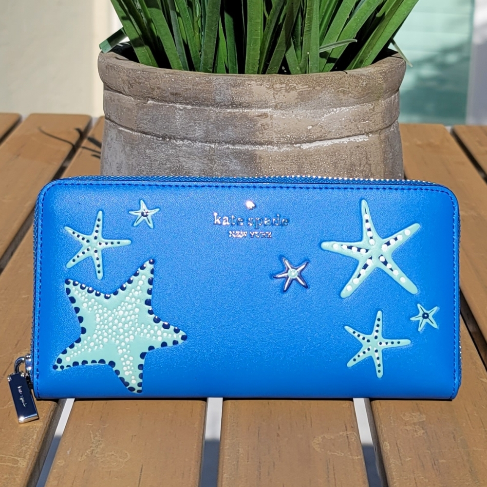 kate spade starfish continental wallet NWT